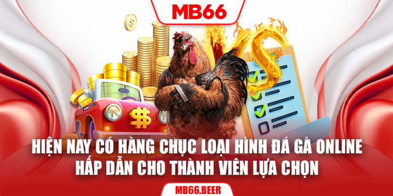 Hiện nay có hàng chục loại hình đá gà online hấp dẫn cho thành viên lựa chọn