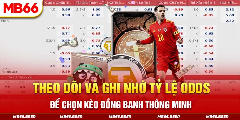 Theo dõi và ghi nhớ tỷ lệ Odds để chọn kèo đồng banh thông minh